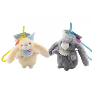 Очаровательный Xiaomi Rabbit, плюшевый кулон с кроликом в праздничной шапочке, высота 11см Handsome, серый