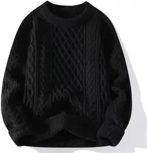 Вязаный свитер для мужчин Casual с круглым вырезом