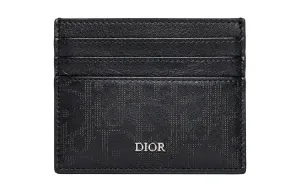 DIOR Кожаный визитник Cow Leather Card Holder черный