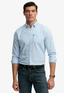 Базовая рубашка с длинным рукавом в оксфордском стиле Superdry & Co, Seafoam Blue