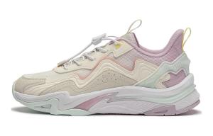 Кроссовки LINING YOUNG Kids Lifestyle Shoes GS Low-top Off-white / Pearl White / Moonlight Purple, розовый