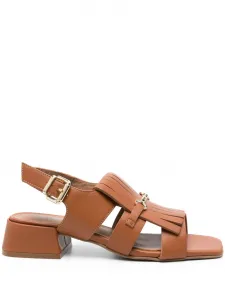 Босоножки с кисточками Carmens, коричневый