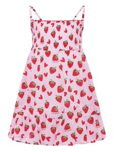 Платье из хлопка MC2 Saint Barth Kids, розовый