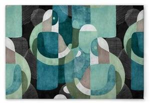 Картина на холсте A.S. Création Meeting Place 1 цвет grünblauschwarzweissgrau