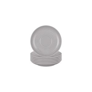Чашка и блюдце Kombi-Untertassen Amina ø 12 см, набор из 6 шт. Seltmann Weiden, серебристо-серый