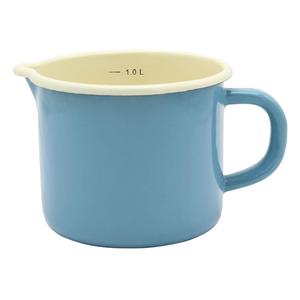 Молочник Karl Krüger с носиком и внутренней шкалой Ø12см синий, 1 л, мл, синий, 120 мм, 1 шт Karl Krueger