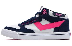 Кроссовки для скейтбординга Atop женские, средней высоты, черные/розовые Pony