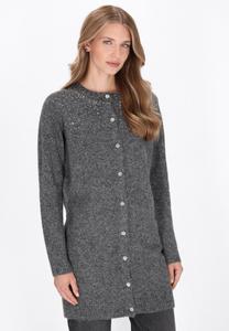 Кардиган DreiMaster Cardigan, Dark Grey Melange/Dark Grey