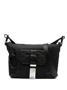 Сумка через плечо с логотипом A.P.C., черный