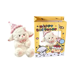 Princess Little Sheep Super Cute Bowknot Dolls Плюшевая кукла высота 22см/32см LALABABY