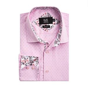 Мальчиковая рубашка slim fit в горох Elie Balleh, Pink