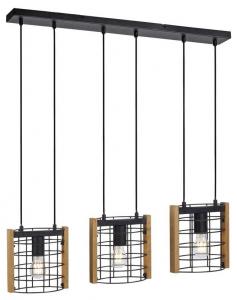 Подвесной светильник JUST LIGHT DRAIN Holz, 82 х 82 см