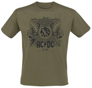Футболка AC/DC Black Ice, оливковый