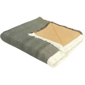 Wohndecke Solo сертифицировано GOTS - из органического хлопка, плед для уюта Adam, коричневый