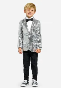 Блейзер с пайетками Suitmeister, Silver