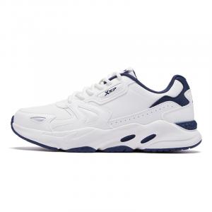 Кроссовки мужские толстые с низким верхом Sail белый/темно-синий Xtep