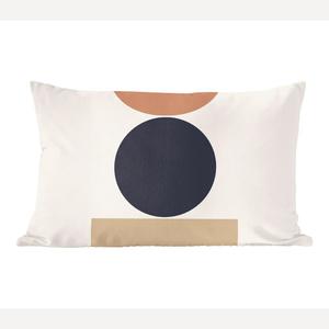 MuchoWow Декоративная подушка Диванная подушка Декоративная подушка для гостиной 60 x 40 см Круг - Геометрические фигуры - Абстракция - Чехлы для подушек - Декоративные чехлы для подушек - Декоративные чехлы для подушек, мультиколор