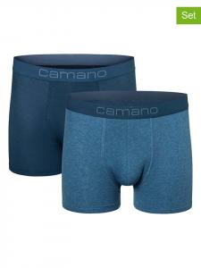 Camano Комплект из 2 штук: боксерские трусы синего цвета