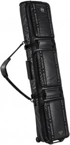 Сумка для сноуборда с колесами, водонепроницаемая сумка для роликовых лыж, сумка для сноуборда для авиаперелетов, регулируемая длина до 174 см для ботинок, перчаток, лыж и аксессуаров Lzyjckh, Black