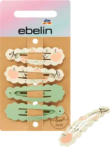 Детские заколки для волос волнистые персиковые 4 шт. ebelin