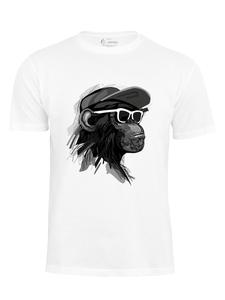 Рубашка Cotton Prime Cool Monkey mit Brille, белый