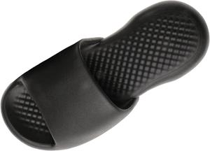 Модные весенне-летние мужские тапочки для ванной, с нескользящей подошвой, плоской толстой подошвой, открытым носком, мужские клетчатые тапочки Generic, черный