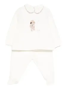 Пижама с воротником Питер Пэн Il Gufo, белый