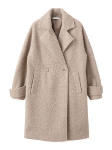 Пальто межсезонное MANGO Finsti, бежевый