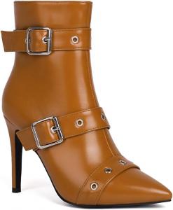 Ботинки LYYSKY Women's Retro pointed toe stiletto boots .Size corresponds to the length of the sole of the foot, Refer to the size chart and product description Size US4-US15/EU34-EU48, Yellow(Y5-2)