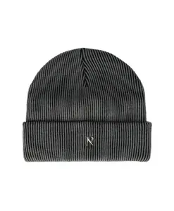 Вязаная шапка в рубчик Represent, серый