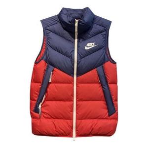 Жилет Nike Windproof Warm Stand Collar Down, красный/синий
