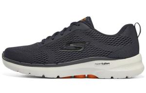 Skechers Go Walk 6 Lifestyle Shoes Men Low-top Navy Blue/White/Black/Orange
