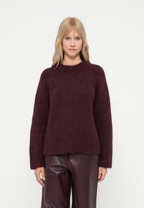 Джемпер Selected Femme SLFGABELLA BOW O NECK, Fig/Black/Brown