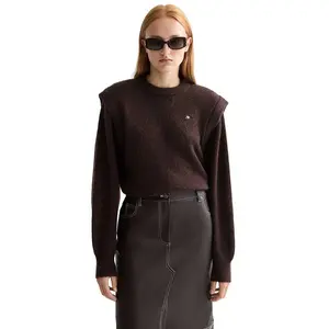 Свитер Scotch & Soda Shoulder Detail, коричневый