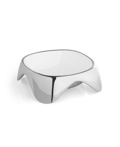 Эмалированная миска для домашних животных среднего размера Nambé, цвет silver-tone