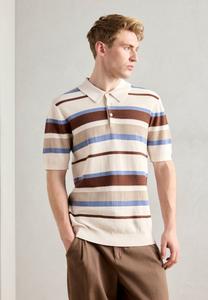 Поло Scotch & Soda REGULAR FIT STRIPED, Plaza Taupe/Taupe