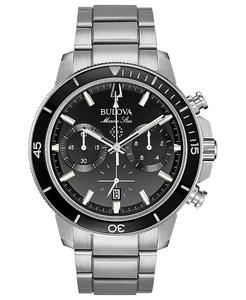 Мужские часы-хронограф Marine Star с браслетом из нержавеющей стали, 45 мм Bulova