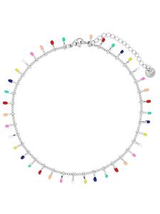 Adeliás Женский кулон из нержавеющей стали с жемчужиной, серебристый