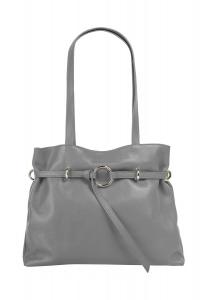 Сумочка, натуральная кожа, производство Италия Samantha Look, серый