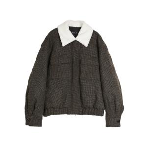 ELLE Пуховик Women's Coffee Plaid
