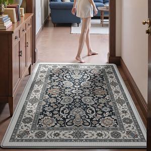 Dajiang Ковер 90х160 см для прихожей в персидском стиле, грязеотталкивающий, износостойкий, моющийся