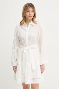 Платье с добавлением льна falen Silvian Heach, бежевый