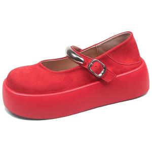 Y6T Женские туфли Мэри Джейн красные, цвет Red