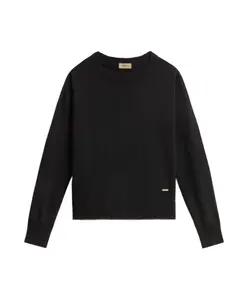 Элегантный черный пуловер AW25 Woolrich, черный