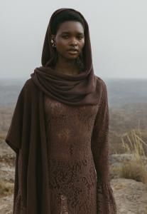 Шарф NA-KD Scarf, Brown