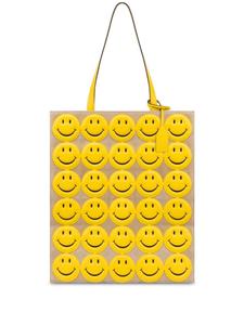 Moschino кожаная сумка на плечо Smiley, желтый
