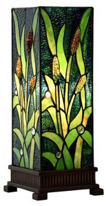 Настольная лампа Тиффани Clayre & Eef Tischlampe Salma, зеленый - стекло - 18 x 45 x 18 см