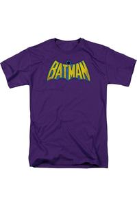 Футболка с коротким рукавом и логотипом Бэтмена DC Comics Classic для взрослых Gildan, фиолетовый