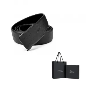 JAGUAR Кожаный ремень мужской, Black