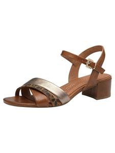 Классические босоножки Marco Tozzi, цвет cognac comb